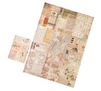 Qcwwy Decorative Paper H Icrafts DIY Scrapbook Diary Card Decor with Retro Craft Design for Handmade Albums and Journals 10 Sheets Vintage Antique Paper Set for Vintage Antique (Patchwork Pattern)