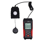 Qcwwy Digital Illuminance Light Meter,0.1-200000LX Measurement Range Handheld Photometer Luxmeter with LCD Display Lighting Brightness Measurement Meter for Factory Laboratory