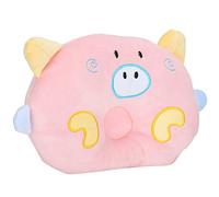 Qcwwy Dog Bed Pillow, Cute Cartoon Pig Animal Shape Neck Support Pet Pillow for Small Dogs and Cats, Three Colors Convenient and Practical, Premium Material Resistant and Durable, (Rosy)