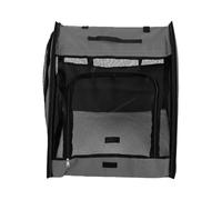 Qcwwy Dog Car Crate, Foldable Soft Enclosed with Carry Handle | Instant Setup, Collapses Flat, Wipe Clean Fabric, Breathable Cushion, For Small Pets on Travel