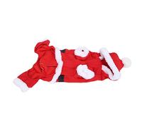Qcwwy Dog Christmas Costume Santa Claus Outfit with Hat and Belt for Small Medium Large Dogs Warm Winter Clothing Pet Holiday Apparel (Xl)