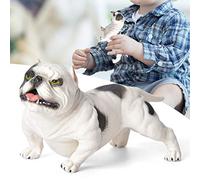 Qcwwy Dog Simulation Excellent Ornament Simulation Decoration of Children's Offices and 5x2.6 Inches Plastic Collectors for Photographic Facilities in the Home