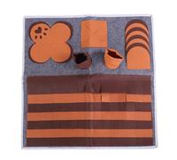Qcwwy Dog Snuffle Mat, Interactive Puzzle Foraging Toy Multifunctional Pet Nose Smell Slow Feeder Pad Puppy Sniffing Feeding Training Mats for Brain Stimulation Encourages Natural