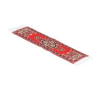 Qcwwy Dollhouse Carpet, Miniature Woven Vintage Rugs, Silk Thread, 9.3 X 1.9In, Ideal For 1:12 Doll House Decoration (lure)