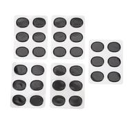 Qcwwy Drum Gel Pad, 30 Drum Silencing Gel Pads for Drums and Cymbals Soft and Elastic Drum Dampening Gel Pad Self Adhesive Reusable Design Drum Muffling Gel Pads (Black)