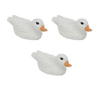 Qcwwy Duck Statue Duck Statue 3Pcs Floating Decoration Realistic Figurine Pond Décor Garden Lawn Patio Outdoor Ornament Floatable Mallard Ducklings Ornament Decoration (Style B)