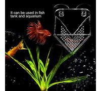 Qcwwy Durable and Safe Fish Feed Machines with Suction Cups for Feeding The Red Salt Lake: Acrylic Material, Suitable for Aquarium