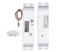 Qcwwy Electric Drop Bolt Lock, Aluminum Alloy Electronic Door Lock with Failsafe Function DC 12V Power Door Latch Hardware Time Delay Feature Magnetic Induction for Home