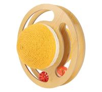 Qcwwy Elegant Cat Scratching Ball Toys US Material Sisal Material Reinforcement of the Cat Label (Large Size (24x18.5cm / 9.4x7.3in))