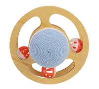 Qcwwy Elegant Cat Scratching Ball Toys US Material Sisal Material Reinforcement of the Cat Label (Small Size (21x17cm / 8.3x6.7in))