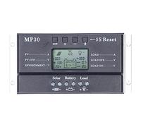 Qcwwy Energy Controller Solar Charge Controller 12V 24V Solar Panel Battery Regulator LCD Backlight Display for Outdoor Home Appliance Parts