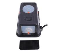 Qcwwy Extra Large Anti Splashing Top Entry High Sided Metal Cat Litter Tray with Flip Top Cover for Large Cats Stainless Steel Enclosed Litter Box Dogs (Black)