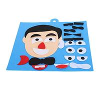 Qcwwy Facial Expressions Puzzle Toys, Felt Cotton Diy Face Changing Kit, Creative Parenting Activities For Kids (Men Type)