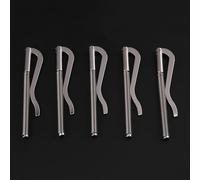Qcwwy Feder of The Clemme/Owner DIY Tool Silver Metal Clips for Wallets, 5 Pack - for Expanding Space in Leather Pockets