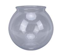Qcwwy Fish Bowl, Round Transparent Pvc Planter Terrarium (Small Diameter | 18cm Diameter 16cm Height, 360 Degree Viewing, Compact, Easy Maintenance