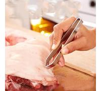 Qcwwy Flat Pig Hair Tweezers Multifunctional Fish Bone Remover for Easy Food Preparation Home Use