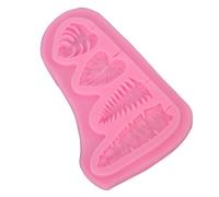 Qcwwy Fondant Cutter Mold Leaf Shaped Fondant Mold Food Grade Soft Silicone Multiple Leaf Chocolate Baking Decorative Suitable for Kitchen Making Cake Desserts Fuit Snacks