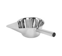 Qcwwy French Fry Scoop, Commercial Fry Bagger Scooper Food French Fries Shovel Stainless Steel Popcorn Scooper Duck Bill Spout Quick Fill Tool for Food Bags Boxes (Right Hand)