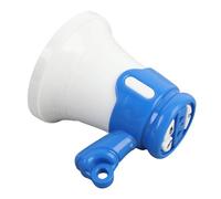 Qcwwy Funny Mini Megaphone Tools, Portable Megaphone Bullhorn Loud Speaker Mini Horn Toy with Music and Recording Function Keychain Electric Loud Speaker Voice Amplifier for Toddlers
