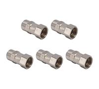 Qcwwy G1/2 Plumbing Pipe Fitting Stainless Steel Female Thread Adapter for Water Gas Pipe Connection with Standard G1/2 Thread Specifications