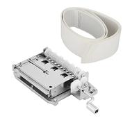 Qcwwy Gifts Movement Kit Zinc Alloy Hand Crank Mechanism with Hole Puncher and 20 Blank Paper Tapes for Custom Melodies DIY 30 Note Music Box DIY Music Box Kit