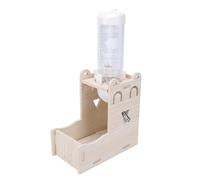 Qcwwy Hamster Hanging Water Bottle, Space Saving Hedgehog Cage Accessory Robust Construction Universal Fit Pet Supply Stand Anti Tip Design Drinking Station for Gerbil Hedgehog