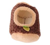 Qcwwy Hamster Hideout Hanging Hideout Hamster Cage Soft Plush Fabric Rat Hanging Bed U Shaped Hammock Style Semi Enclosed Structure Small Animals Cage for Squirrels Parrots Finches