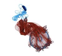 Qcwwy Hand Throwing Net Casting Net Fishing 15.7ft Diameter 0.5cm Mesh Foldable Design with Thicker Hand Rope for Fishing Pond Ocean Outdoor