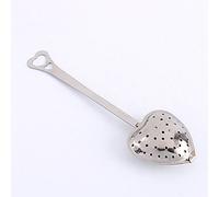 Qcwwy Heart Shaped Tea Infuser Spoon Stainless Steel Tea Strainer Filter Infuser Loose Spoon Strainer for House Coffee