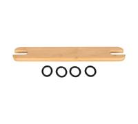 Qcwwy High Chair Footrest, Wooden Baby High Chair Foot Rest Height Adjustable Highchairs Footrest Accessories Rounded Edges Non Slip High Chair Pedal for Baby
