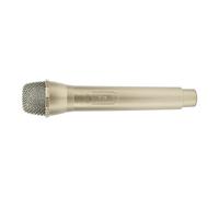Qcwwy Highly Simulated, Realistic Prop Microphone, Portable for Stage Performances, Photography Props, Switch Design, Children's Speeches, Parties, Made of Plastic with (Gold)