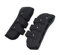 Qcwwy Horse Leg Boots Protective Gear Adjustable Neoprene Support Boots for Tendon Joint Protection During Jumping Running Sports (black front legs XL)