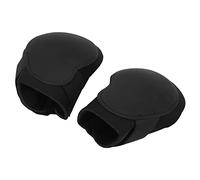 Qcwwy Horse Leg Boots PU Shell Elastic Shock Absorbing with Nylon Hook and Loop for Equestrian Horse Leg Protector Non Slip Comfort Fit (black hind legs XL)