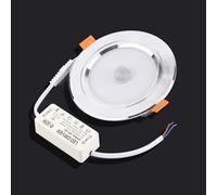 Qcwwy Housing Trim Kits Downlight Ceiling Light with 150 Degree Wide Angle Motion Sensor and 8 Meter Detection for Corridor Hallway Bathroom LED Human Body Sensor Downlight 9W Recessed (18 lamp beads)