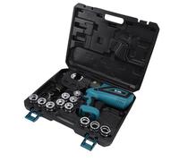 Qcwwy Hydraulic Crimping Tool, Cordless Electric Hydraulic Crimper Kit 120KN Cable Lug Crimper Battery Wire Continuously Crimp Wire Cable Lug Crimping Tool Kit