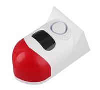 Qcwwy Indicator Lights 120dB Loud Siren & 110° Wide Angle Detection for Outdoor Home Farm Orchard Wireless Anti-Theft Warning Light Solar Security Alarm Light with Remote Control