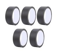 Qcwwy Indoor Wall Paper Masking Tape Masking Tape 5 Rolls 35mm X 20m Easy Tear Off Painters Painting Crafting Sealing Labeling Mounting Bundling for Curved Surfaces Glass (Black)