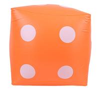 Qcwwy Inflatable PVC Cubes for Outdoor Games, Portable Toys for Children and Adults, Red/blue/green, Include 1 Bones, Suitable for Party Classes (Orange)