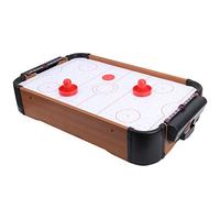 Qcwwy Interactive Table Air Hockey Game Toy Set Set Savable Battery-operated Wooden Game for Parent-child Gaining Friendship, 20.1 X 12.2 X 4.1in