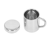 Qcwwy Isolated Stainless Steel Cup, Double Wall Design, Cup of Unbreakable Tea for Domestic and Exterior Use (L)