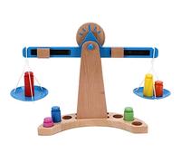 Qcwwy Jouet Toy in Colorful Wooden Balance for Children, Fun Educational Teaching Toy to Perceive Weight and Develop the Coordination of Hands of Hands, More Than 3 Years