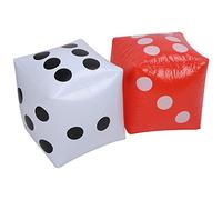 Qcwwy Jumbo Dice Inflatable Dice Jumbo Novelty Giant Large Inflatable Big Fun Game Toy For Indoor Outdoor Lawn Swimming Pool Party Favor Board Game Decoration Gifts