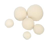 Qcwwy Knitting Tools Fabric Softener Balls Reduce Static Wrinkles Shorten Drying Time with 6 Sizes 3cm-7cm for Laundry Dryer Wool Laundry Drying Balls 6-Pack Reusable Sewing Embroidery