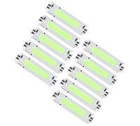 Qcwwy Lamp Beads 12v 2w Cob Led Lamp Module 160 Lumens Effectively Heat Dissipation Energy Saving Soft Light Uniform Glow for DIY Projects Car Beads 10 Pcs Led Cob Chips (Green Light)