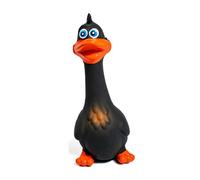 Qcwwy Latex Chicken Toy, Safe Playing Teeth Grinding and Washing Dog Squeaky Toys Cute Look Interactive Games Latex Chicken Squeaky Dog Toys for Pet Supplies (Black)