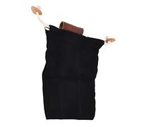 Qcwwy Leather Canvas Fruit Picking Bag, Foldable Foraging Pouch Belt for Camping, Canvas and Leather Material, Ideal for Outdoor Activities (Black)