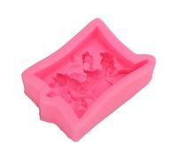 Qcwwy Little Angel Silicone Molds Fondant Mold for Cake Chocolate Candy Baking Tool Nonstick Easy Release 2.0 X 2.8 Inch Pink