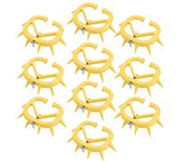 Qcwwy Livestock Health Supplies Feeding Supplies Teat Shield Udder Protector with Adjustable Screw Spiked Design for Dairy Cattle Calves Weaning Calf Weaning Nose Rings 10pcs Suckling