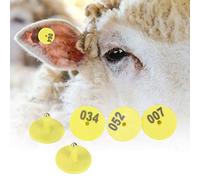 Qcwwy Livestock Round Number Ear Tag for Pig Sheep Cattle, Farm Management