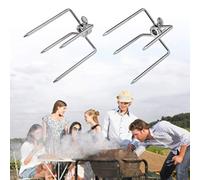 Qcwwy Long -Lived Stainless Steel Roast -spit Grill Tools, Ideal for a Faster Grill, Suitable for Inside and External Use